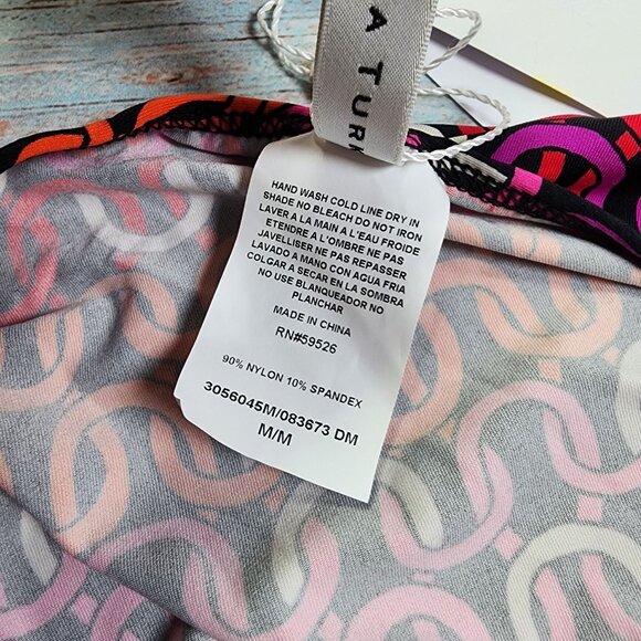 Trina Turk Swim Spa Womens Medium Echo Geometric Tunic Cover Up New - Picture 5 of 5